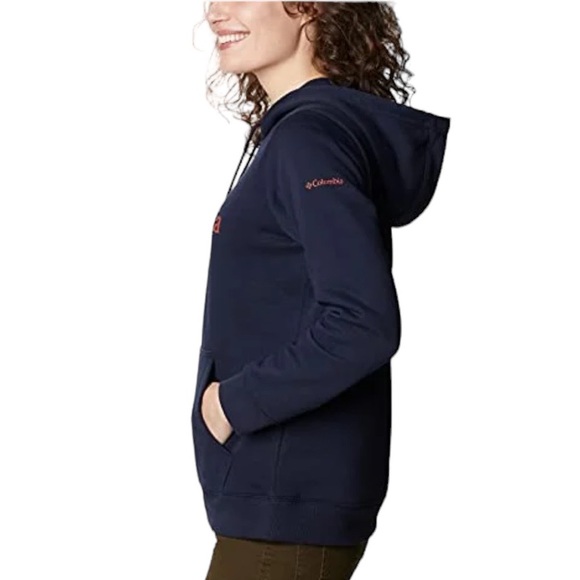 Columbia Women's Logo Hoodie, Dark Nocturnal Legacy - Picture 2 of 11